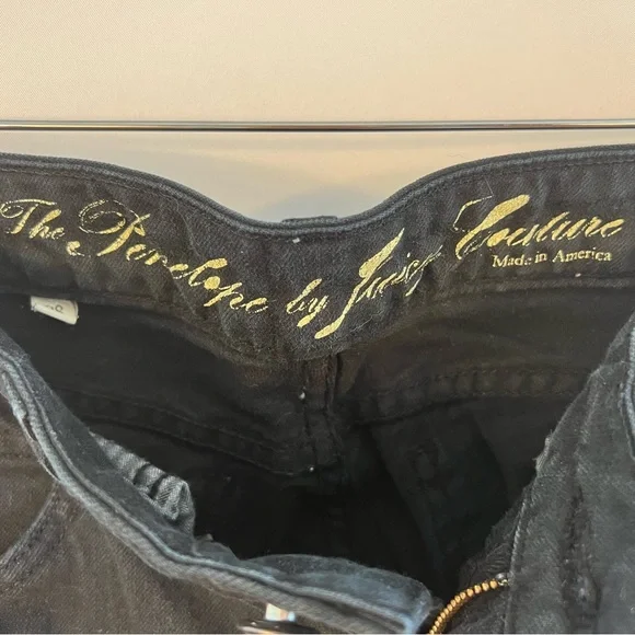 Juicy Couture The Penelope Skinny Jeans Size 28 Stretch Low Rise Black Wash - Picture 3 of 5